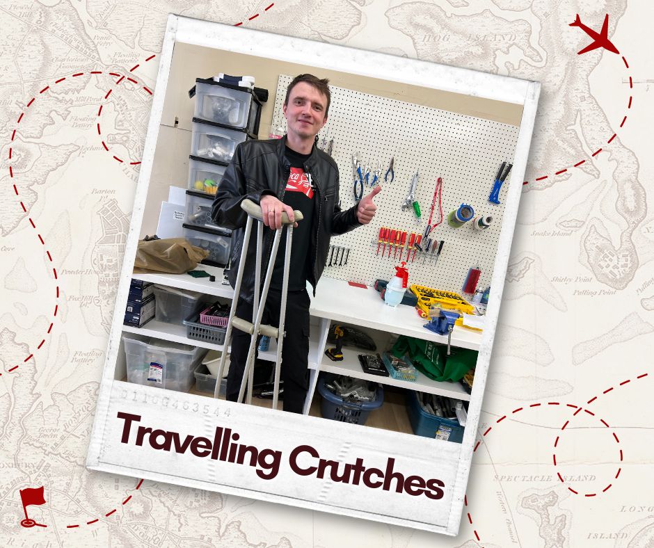 Travelling Crutches: A Lending Place Adventure