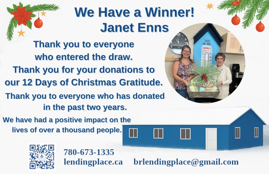 We have a winner - 12 Days of Gratitude
