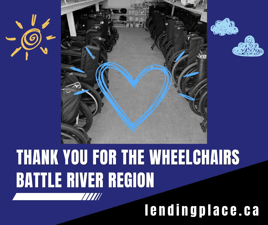 Thank you to Battle River Region for donating more than 20 wheelchairs, supporting community members with mobility and independence